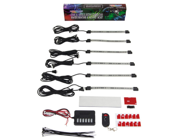 Flexible Million Color Interior Lighting Kit Unboxed
