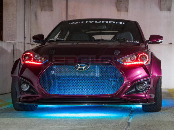 Add-On Grille Light on Hyundai Veloster Add-On Grille Light on Hyundai Veloster