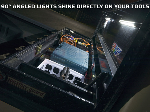 Tool Box Lights Feature 90° Angled Lighting