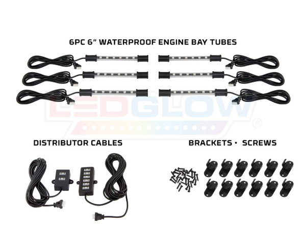Engine Bay Lighting Add-On Kit for Smartphone & Million Color Wireless Underbody Kits