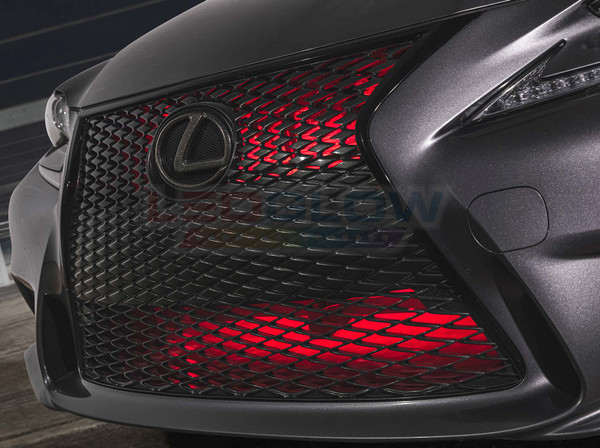 24" Red SMD LED Add-On Grille Light Installed