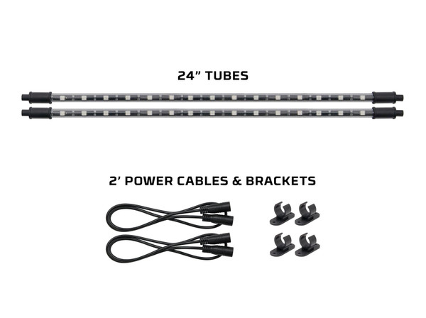 2pc 24" Add-On Tubes for Million Color Home Theater Kit
