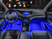 4pc Blue LED Car Interior Lights