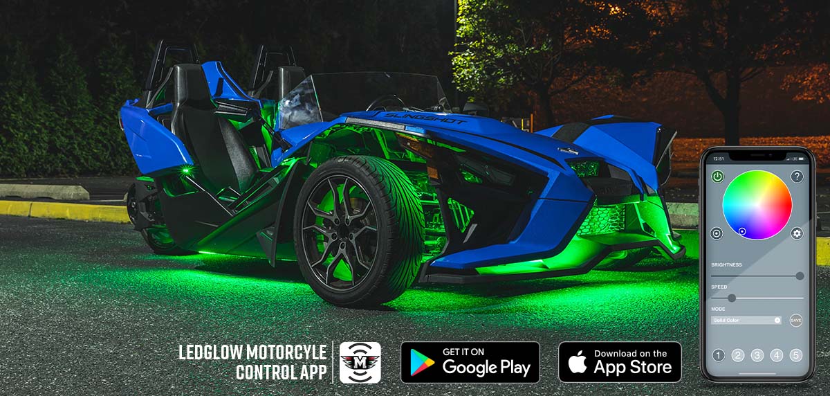Bluetooth Million Color LED Slingshot Lighting Kit with Smartphone Control