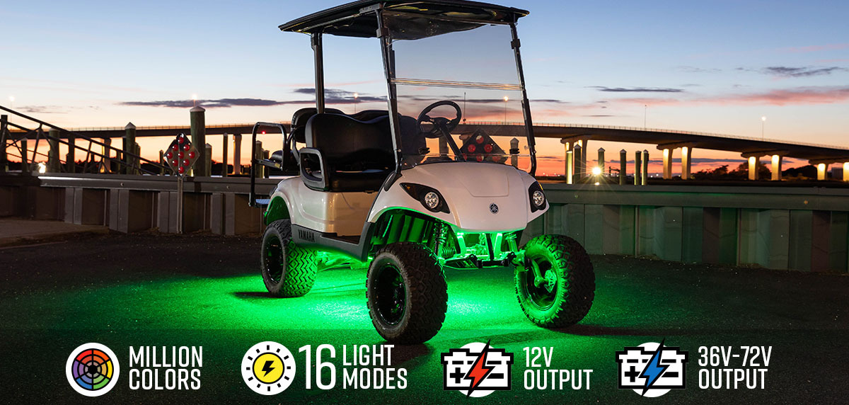 Million Color Expandable LED Golf Cart Underbody Lighting Kit