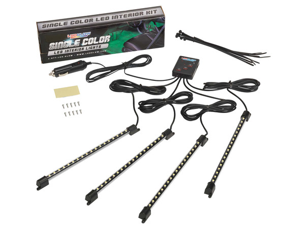 LEDGlow 4pc Blue LED Car Interior Lights Unboxed