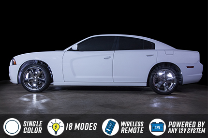 White Wheel Well Lighting Kit
