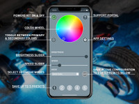 LEDGlow Motorcycle Control App Home Screen