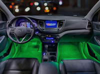4pc Green LED Car Interior Lights