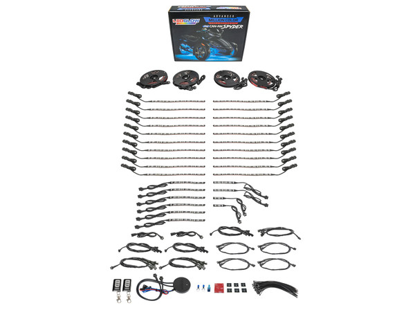 Advanced Million Color LED Lighting Kit for Can-Am Spyder Unboxed