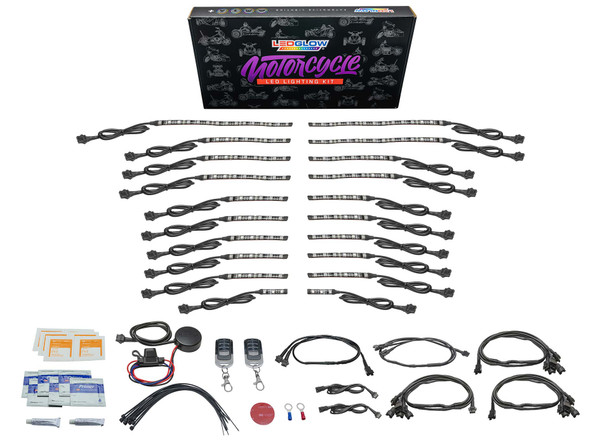 Advanced Million Color LED Motorcycle Lighting Kit for Harley Davidson Sportster Unboxed