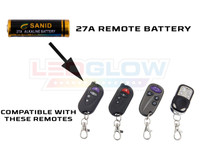 LEDGlow Replacement 27a Battery / Remotes