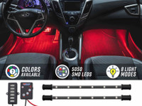 2pc 7 Color Expandable LED Interior Lighting Starter Kit