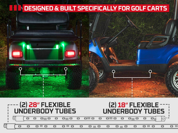 Designed for 4-Seater Golf Carts