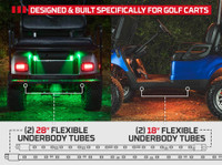 Designed for 4-Seater Golf Carts