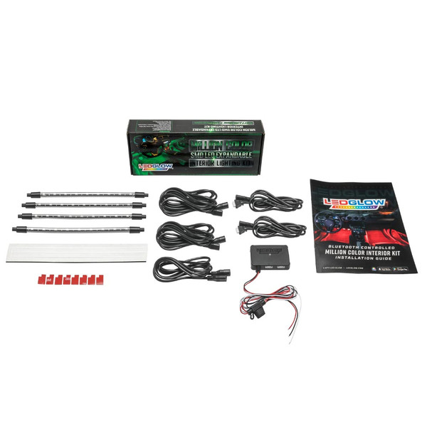 Million Color SMD LED Interior Lighting Kit with Smartphone Control Unboxed