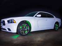 Green LED Wheel Well Fender Lights