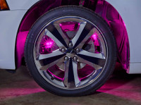 Pink LED Wheel Well Fender Lights