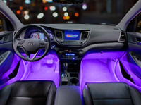 4pc Purple LED Car Interior Lights