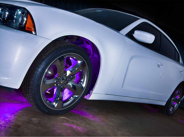Purple Wheel Well Lighting Kit