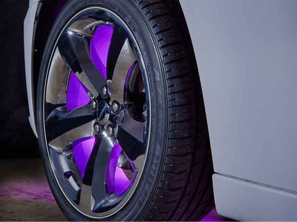 Purple LED Fender Well Lights