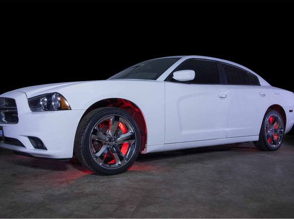Red LED Wheel Well Lights