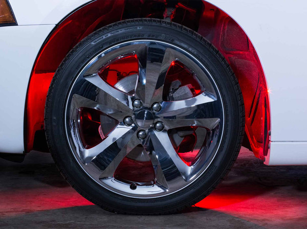 LEDGlow Red LED Wheel Well Fender Lighting Kit