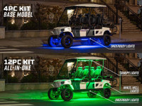 Million Color LED Limo Golf Cart Kit Lighting Comparison