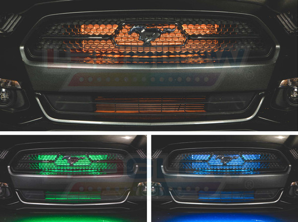 Grille Tube Installed to Ford Mustang