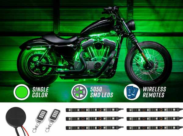 Advanced Green SMD LED Motorcycle Light Kit