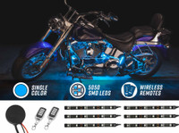 Advanced Ice Blue LED Mini Motorcycle Lighting Kit
