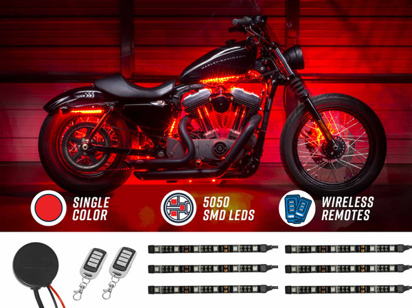 Advanced Red SMD LED Motorcycle Light Kit