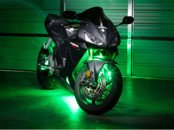 Advanced Green LED Motorcycle Lights