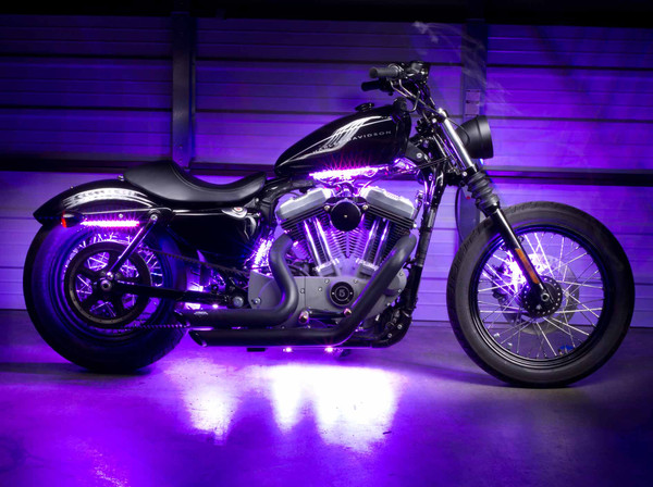 Advanced Purple LED Motorcycle Lighting Kit