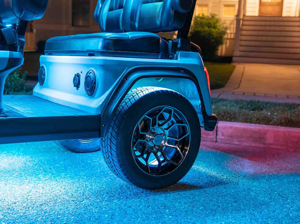 4pc Wheel Well Add-On Lighting Kit for Bluetooth Million Color Expandable LED Golf Cart Kits