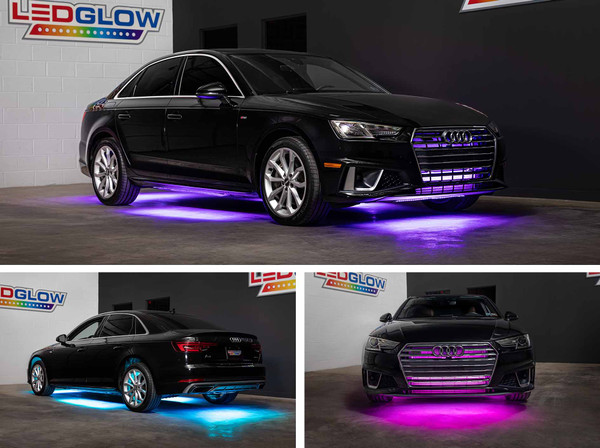 Million Color LED Flexible Slimline Car Underbody Lighting Kit