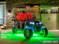 All-in-One LED Lighting on 6-Seater Golf Cart