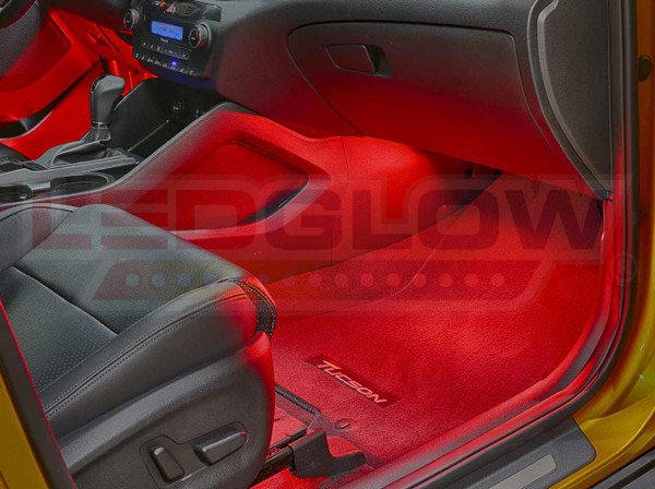 4pc Red LED Car Interior Lights