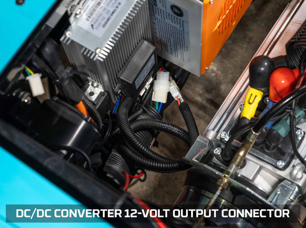 Add-On Power Harness Installed to a Evolution D5 Golf Cart
