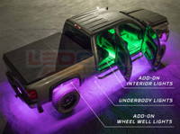 Overhead View of Truck with Underbody, Add-On Wheel Well & Add-On Interior Tubes