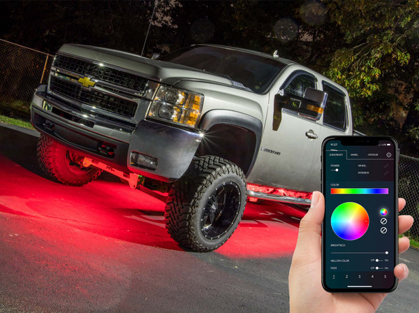 Smartphone Million Color Truck Underglow Light Kit - Bluetooth Connection