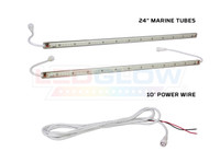 Green Marine Waterproof Flexible LED Tubes & Power Wire