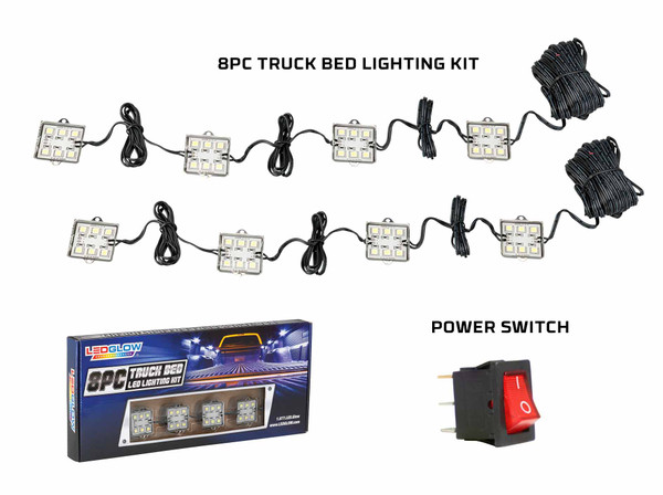 8pc. Truck Bed Lights & Power Switch