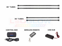 Advanced 3 Million Wireless USB Lighting Tubes, Control Box, USB Hub, and Wireless Remote