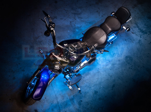 Advanced Ice Blue Motorcycle Lighting