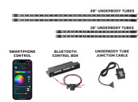 Underbody Tubes, Bluetooth Control Box & Cables Included with 4-Seater Standard Wheel Base Golf Carts