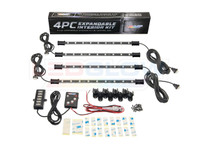 4pc Expandable 7 Color SMD LED Interior Lights Unboxed