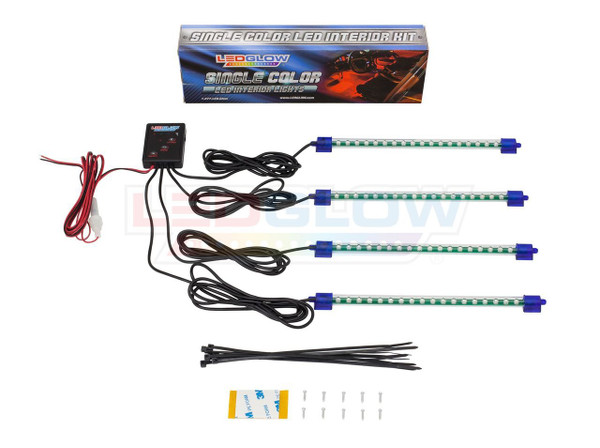 4pc Pink LED Car Interior Lighting Kit Unboxed
