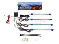 4pc Pink LED Car Interior Lighting Kit Unboxed