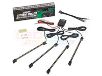 4pc Orange LED Car Interior Lighting Kit